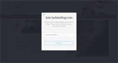 Desktop Screenshot of jackiesblog.com