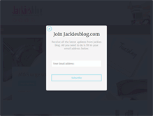 Tablet Screenshot of jackiesblog.com